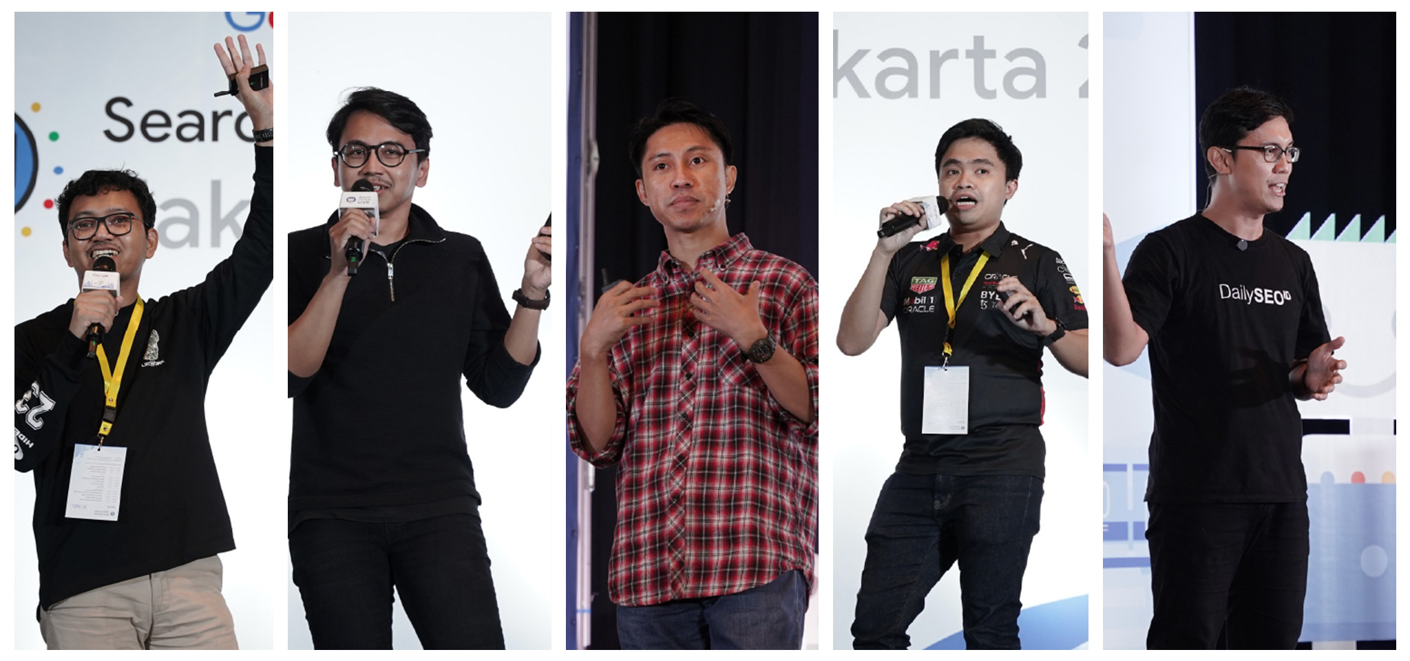 Search Central Live Jakarta 2024 lightning talks pictures collage